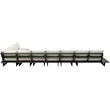 Meridian Furniture Maldives Cream Water Resisting Outdoor Modular Sectional