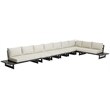 Meridian Furniture Maldives Cream Water Resisting Outdoor Modular Sectional