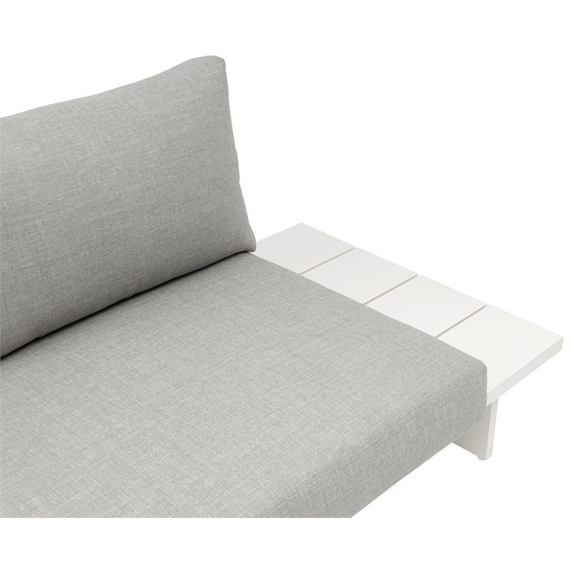 Meridian Furniture Maldives Grey Water Resisting Outdoor Modular Sectional