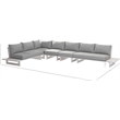 Meridian Furniture Maldives Grey Water Resisting Outdoor Modular Sectional