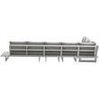 Meridian Furniture Maldives Grey Water Resisting Outdoor Modular Sectional