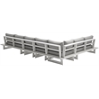Meridian Furniture Maldives Grey Water Resisting Outdoor Modular Sectional