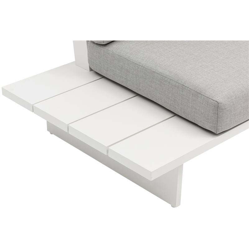Meridian Furniture Maldives Grey Water Resisting Outdoor Modular Sectional