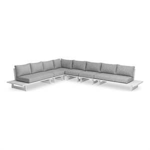 Meridian Furniture Maldives Grey Water Resisting Outdoor Modular Sectional