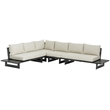 Meridian Furniture Maldives Cream Water Resisting Outdoor Modular Sectional