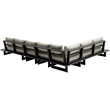 Meridian Furniture Maldives Cream Water Resisting Outdoor Modular Sectional