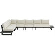 Meridian Furniture Maldives Cream Water Resisting Outdoor Modular Sectional