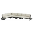 Meridian Furniture Maldives Cream Water Resisting Outdoor Modular Sectional