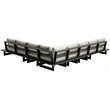 Meridian Furniture Maldives Cream Water Resisting Outdoor Modular Sectional
