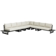 Meridian Furniture Maldives Cream Water Resisting Outdoor Modular Sectional