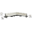 Meridian Furniture Maldives Cream Water Resisting Outdoor Modular Sectional