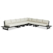 Meridian Furniture Maldives Cream Water Resisting Outdoor Modular Sectional