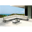 Meridian Furniture Maldives Cream Water Resisting Outdoor Modular Sectional