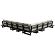 Meridian Furniture Maldives Cream Water Resisting Outdoor Modular Sectional