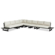 Meridian Furniture Maldives Cream Water Resisting Outdoor Modular Sectional