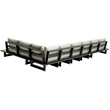 Meridian Furniture Maldives Cream Water Resisting Outdoor Modular Sectional