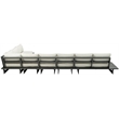 Meridian Furniture Maldives Cream Water Resisting Outdoor Modular Sectional
