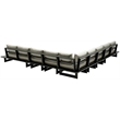 Meridian Furniture Maldives Cream Water Resisting Outdoor Modular Sectional
