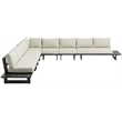 Meridian Furniture Maldives Cream Water Resisting Outdoor Modular Sectional