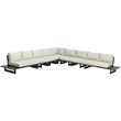 Meridian Furniture Maldives Cream Water Resisting Outdoor Modular Sectional