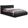 Meridian Furniture Nash Black Boucle Fabric Queen Bed