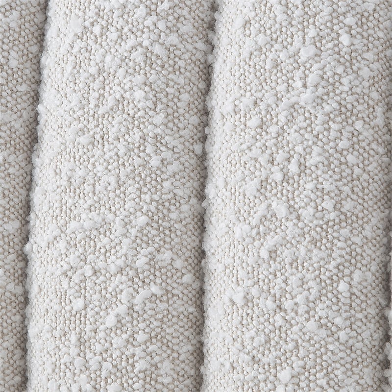 Meridian Furniture Nash Cream Boucle Fabric Full Bed