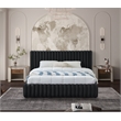 Meridian Furniture Nico Black Velvet Full Bed