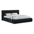 Meridian Furniture Nico Black Velvet King Bed