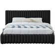 Meridian Furniture Nico Black Velvet Queen Bed