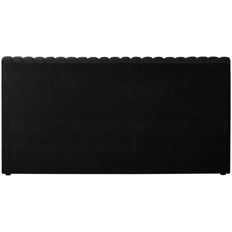 Meridian Furniture Nico Black Velvet Queen Bed