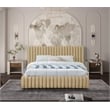 Meridian Furniture Nico Camel Velvet Full Bed
