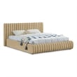 Meridian Furniture Nico Camel Velvet Full Bed