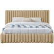 Meridian Furniture Nico Camel Velvet King Bed