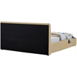 Meridian Furniture Nico Camel Velvet King Bed