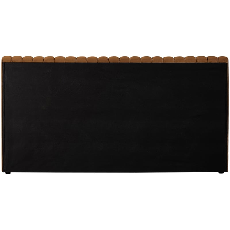 Meridian Furniture Nico Saddle Velvet King Bed