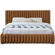 Meridian Furniture Nico Saddle Velvet Queen Bed