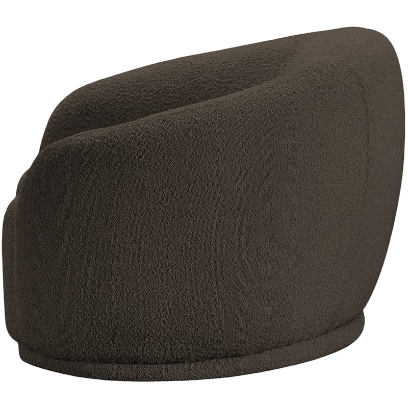 Meridian Furniture Hyde Brown Boucle Fabric Chair