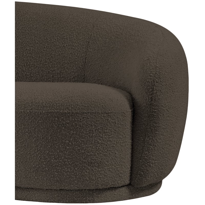 Meridian Furniture Hyde Brown Boucle Fabric Chair