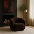 Meridian Furniture Hyde Brown Boucle Fabric Chair