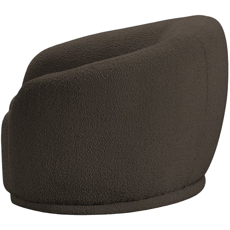 Meridian Furniture Hyde Brown Boucle Fabric Chair