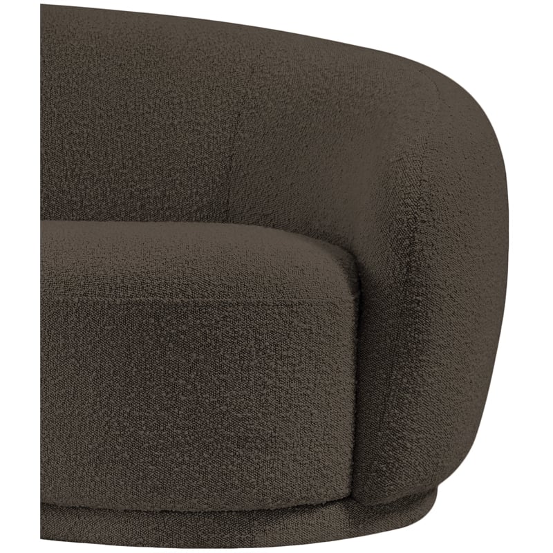 Meridian Furniture Hyde Brown Boucle Fabric Chair