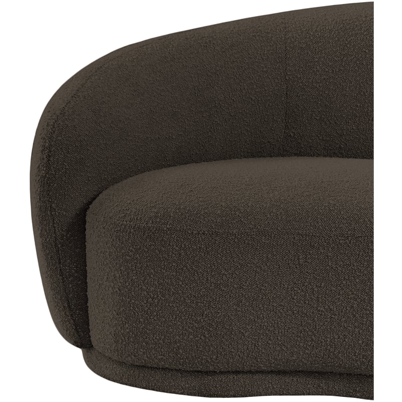 Meridian Furniture Hyde Brown Boucle Fabric Chair