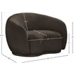 Meridian Furniture Hyde Brown Boucle Fabric Chair