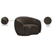 Meridian Furniture Hyde Brown Boucle Fabric Chair