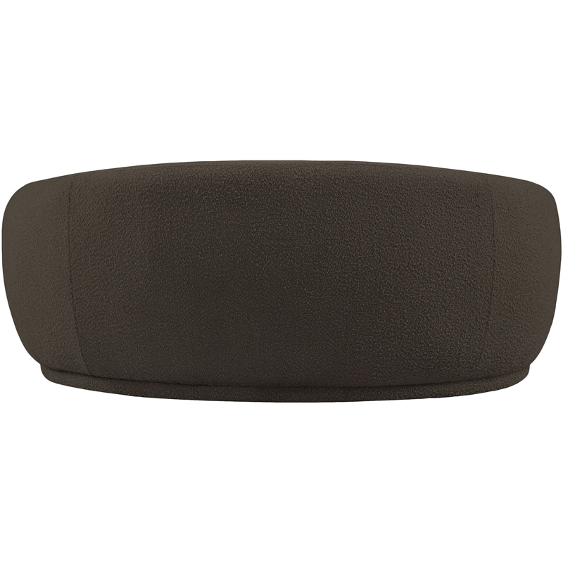 Meridian Furniture Hyde Brown Boucle Fabric Loveseat