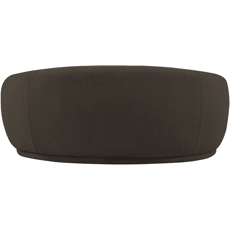 Meridian Furniture Hyde Brown Boucle Fabric Loveseat