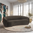 Meridian Furniture Hyde Brown Boucle Fabric Sofa