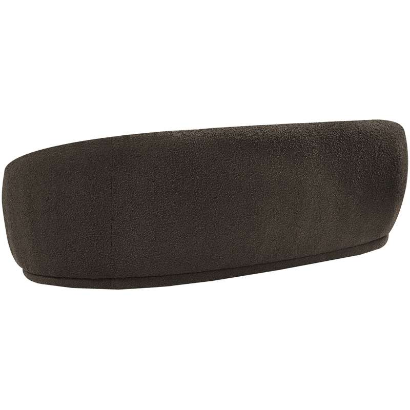 Meridian Furniture Hyde Brown Boucle Fabric Sofa