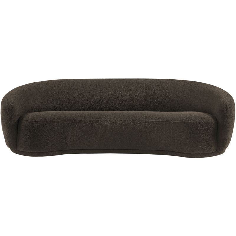 Meridian Furniture Hyde Brown Boucle Fabric Sofa