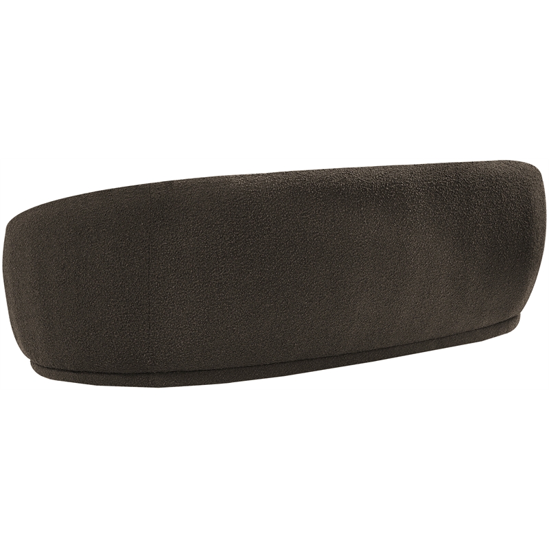 Meridian Furniture Hyde Brown Boucle Fabric Sofa